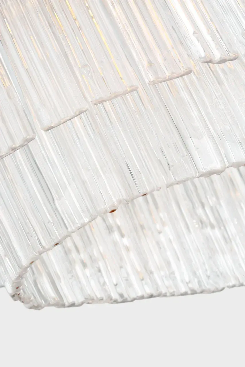 Maderno 55" Linear Chandelier in Hand-Rubbed Antique Brass with Clear Glass - Image 4