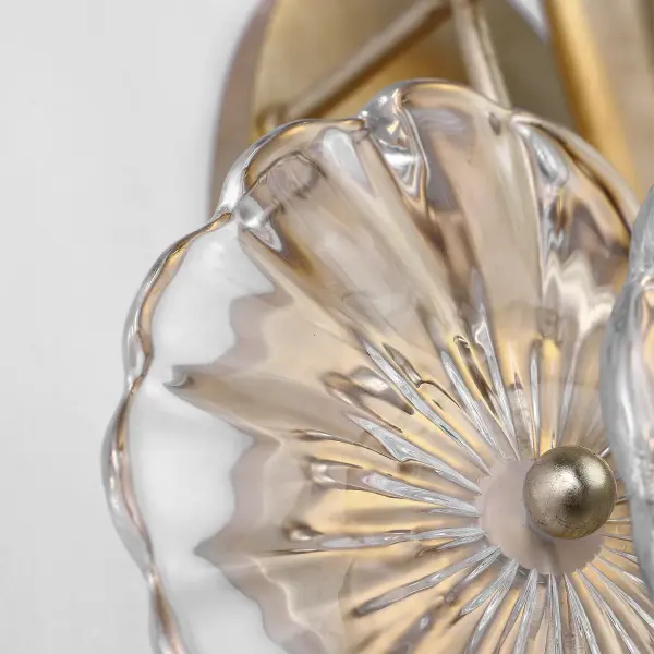 Gianna 21" Layered Sconce in Gild with Clear Glass - Image 5