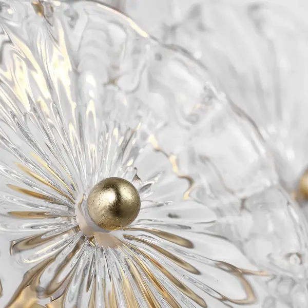 Gianna 21" Layered Sconce in Gild with Clear Glass - Image 6