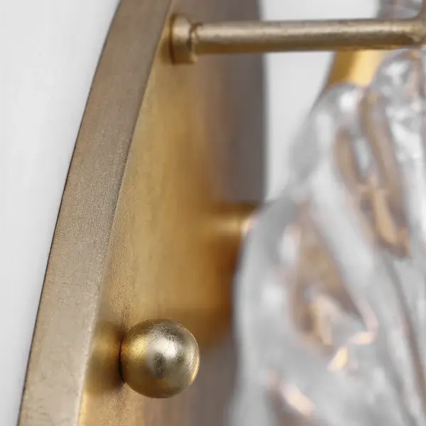 Gianna 21" Layered Sconce in Gild with Clear Glass - Image 7