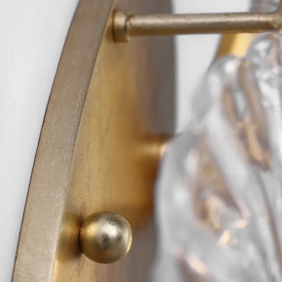 Gianna 21" Layered Sconce in Gild with Clear Glass - Image 7