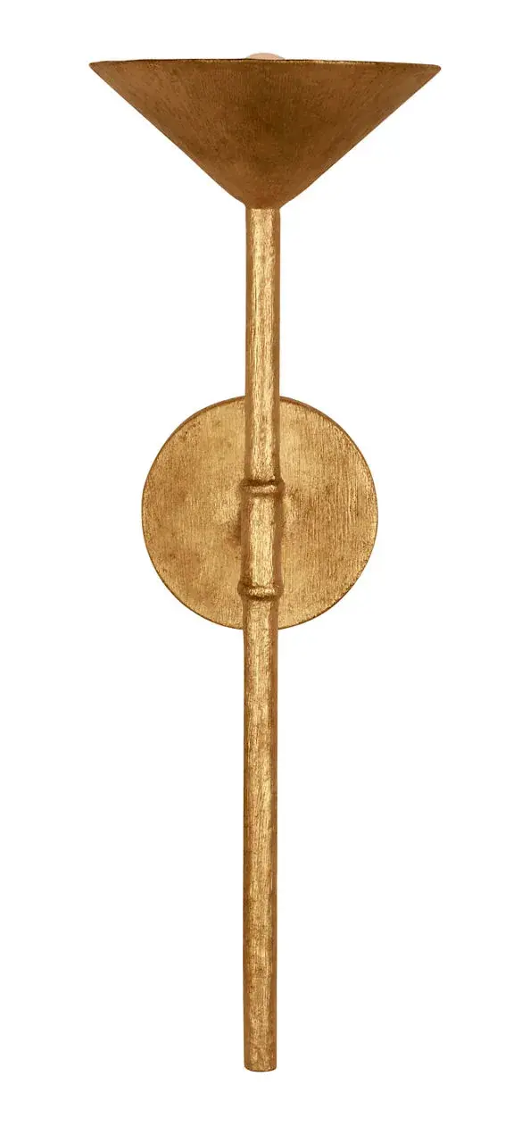 Elegant Traditional Sconce with Luxurious Gold Leaf Finish - Image 1