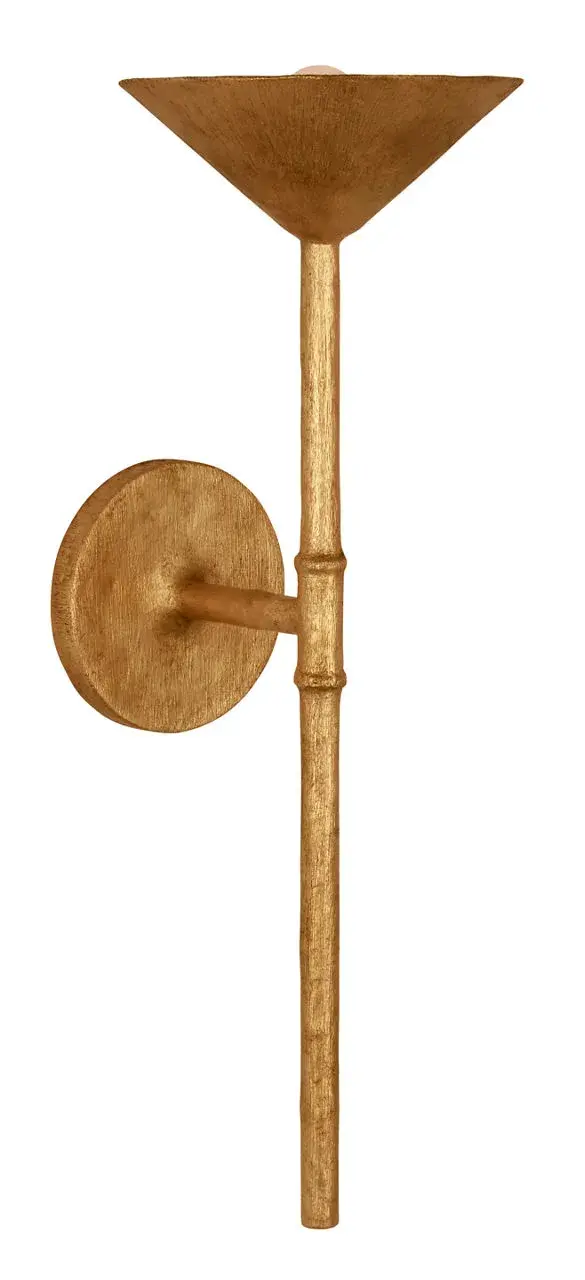 Elegant Traditional Sconce with Luxurious Gold Leaf Finish - Image 2