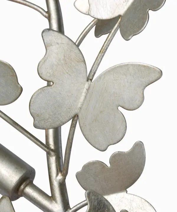 Farfalle 29" Right Sconce in Burnished Silver Leaf - Image 3