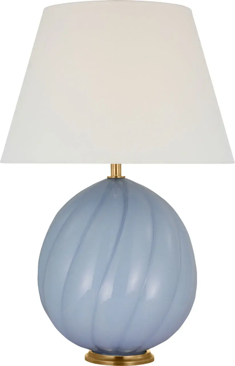 Whimsical Artisanal Glass Lamp with Cordless Convenience - Image 2