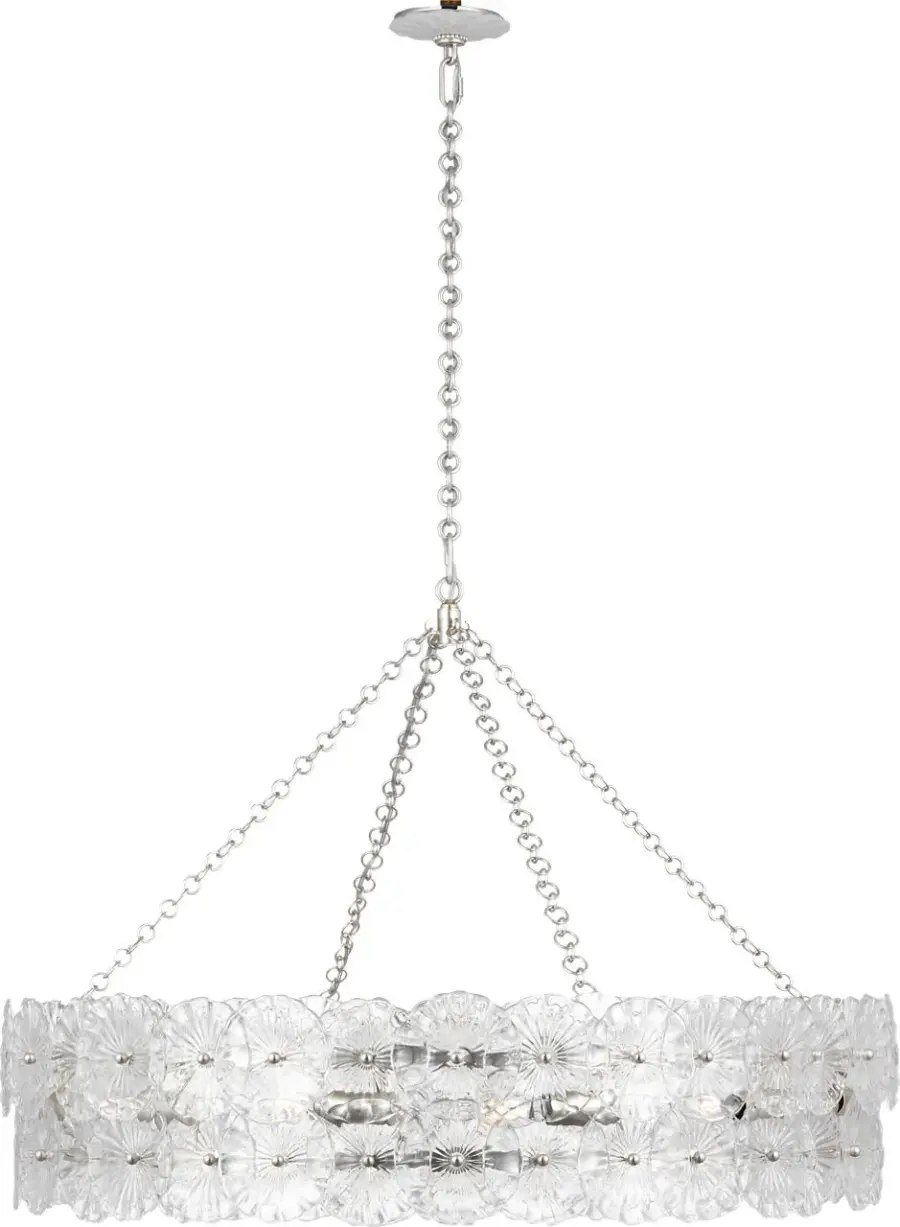Gianna 36" Ring Chandelier in Burnished Silver Leaf - Image 2