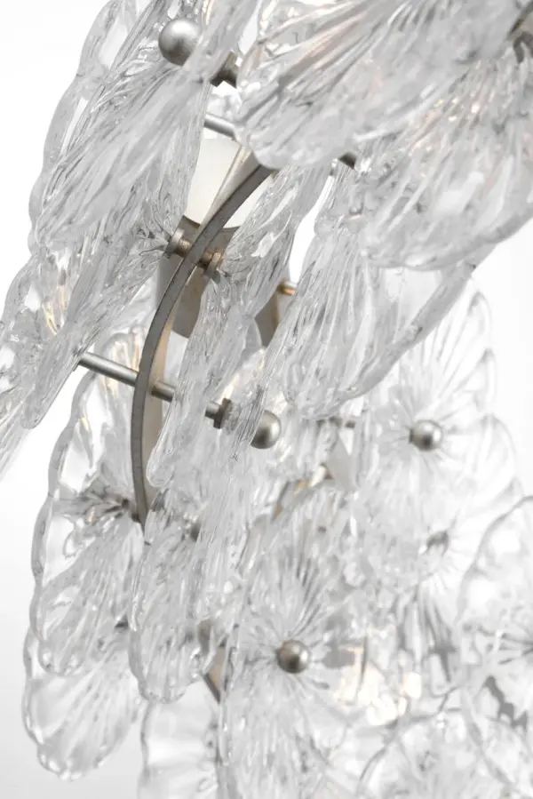 Gianna 36" Ring Chandelier in Burnished Silver Leaf - Image 5