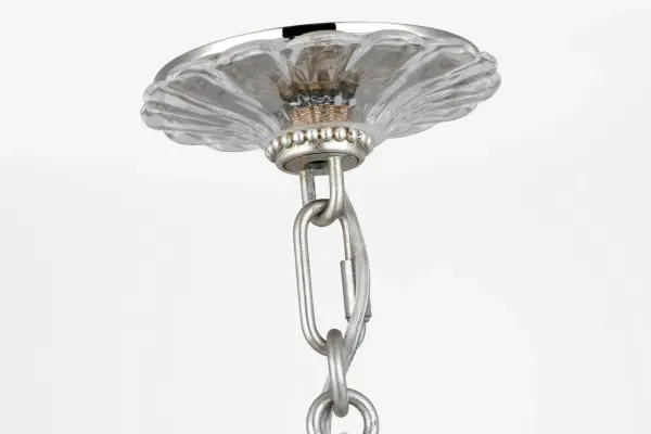Gianna 36" Ring Chandelier in Burnished Silver Leaf - Image 8