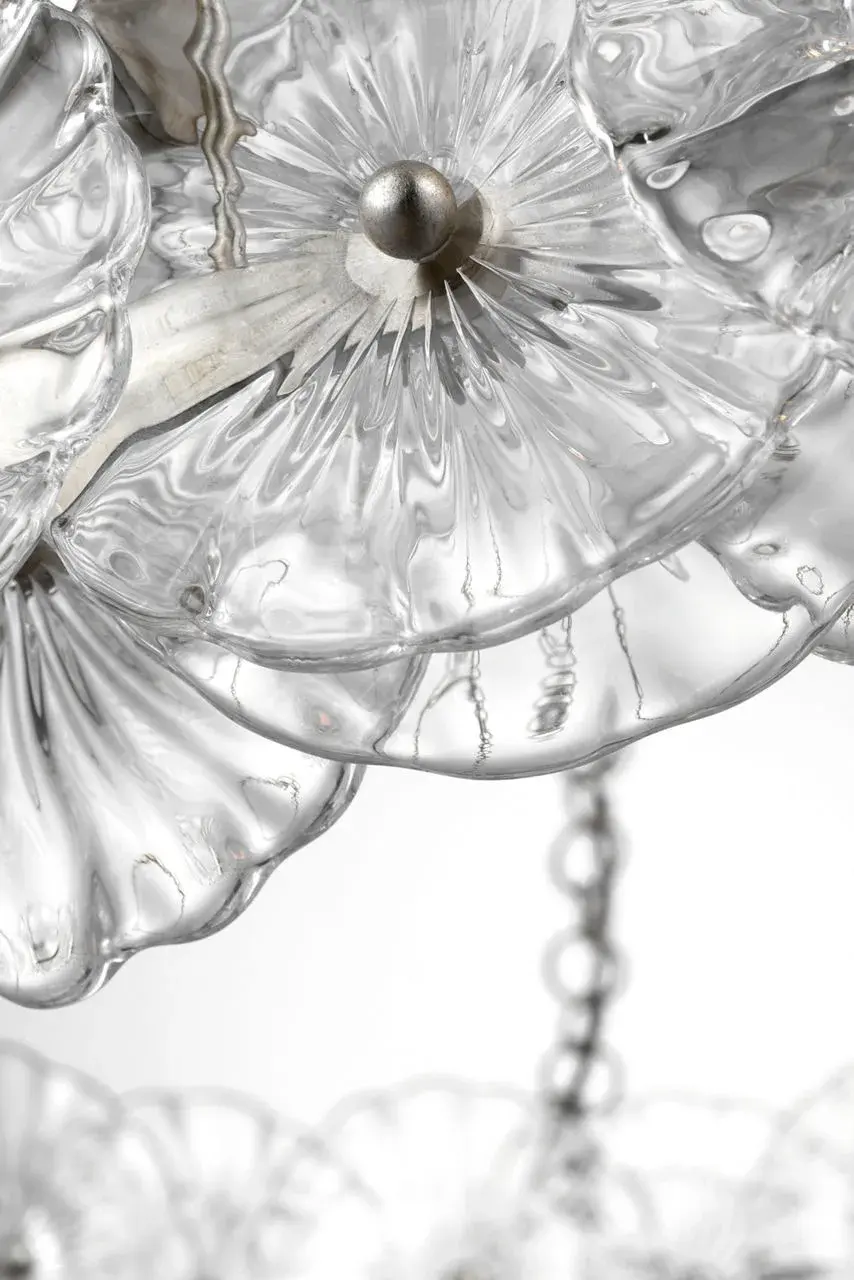Gianna 36" Ring Chandelier in Burnished Silver Leaf - Image 9