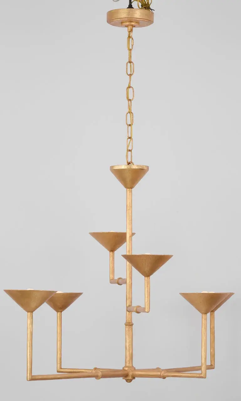 Stunning Asymmetric Statement Piece with Luxurious Gold Leaf Finish - Image 3