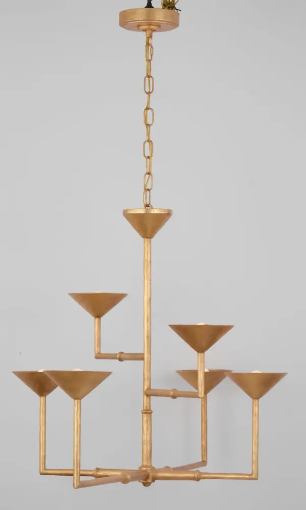 Stunning Asymmetric Statement Piece with Luxurious Gold Leaf Finish - Image 4