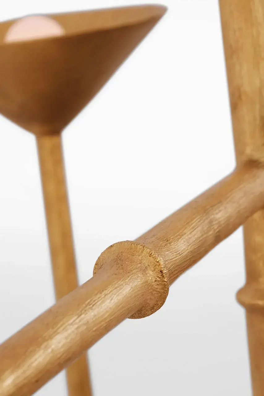 Stunning Asymmetric Statement Piece with Luxurious Gold Leaf Finish - Image 5