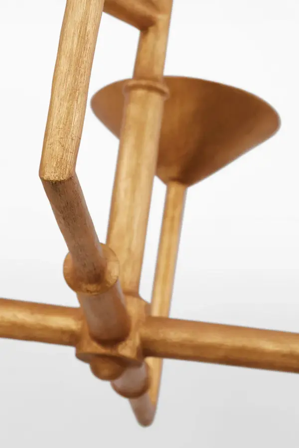 Stunning Asymmetric Statement Piece with Luxurious Gold Leaf Finish - Image 7