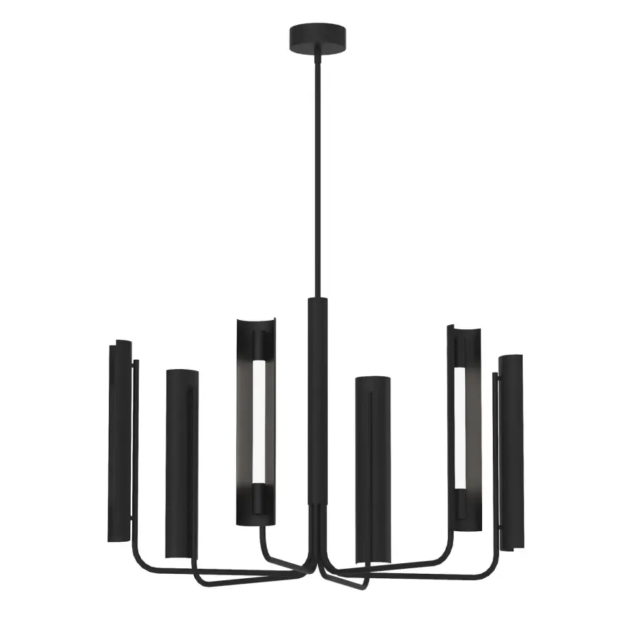 Carson LED Chandelier in Midnight Black
