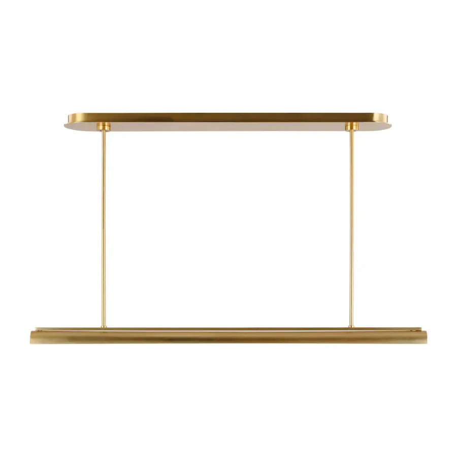 Carson LED Linear Chandelier in Burnished Brass