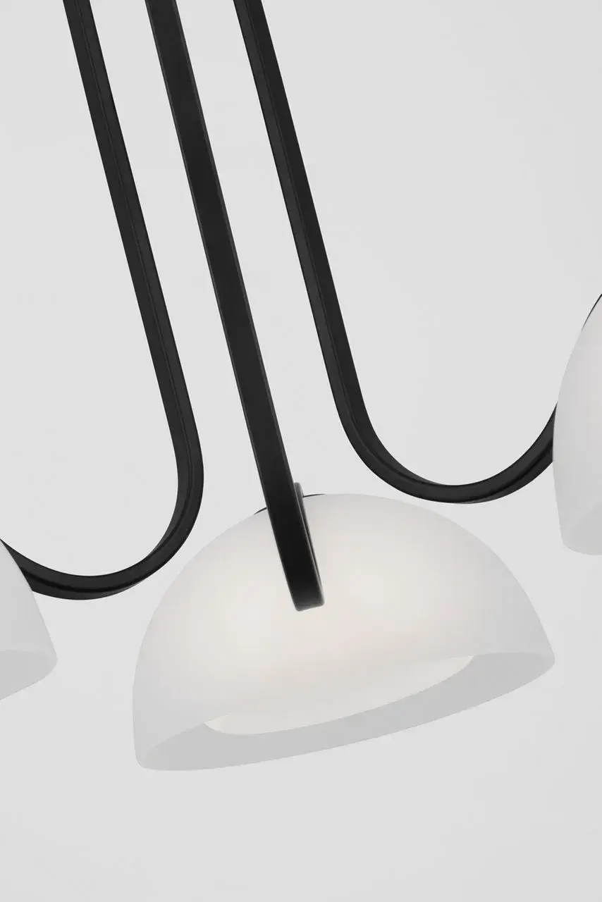 Nido Three Light Chandelier in Midnight Black - Image 3
