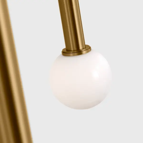 Nodes Small Linear Pendant in Burnished Brass - Image 11