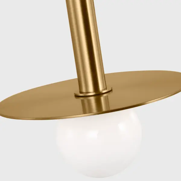 Nodes Small Linear Pendant in Burnished Brass - Image 13