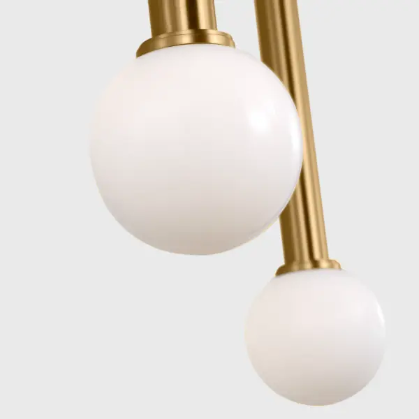 Nodes Small Linear Pendant in Burnished Brass - Image 10