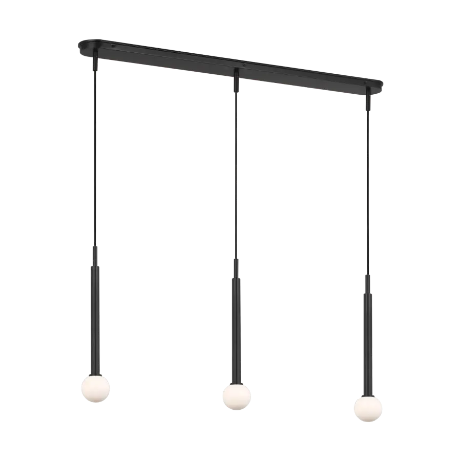 Nodes Small Linear Pendant in Midnight Black - Image 4
