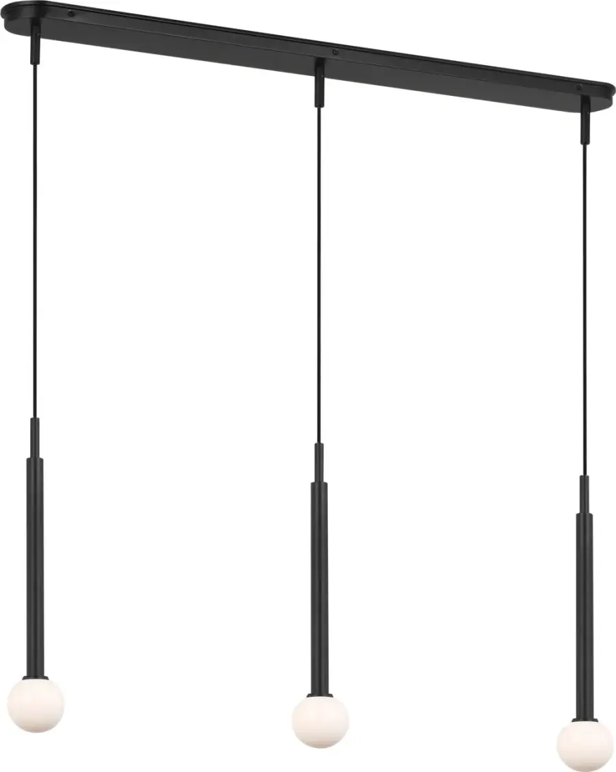Nodes Small Linear Pendant in Midnight Black - Image 5