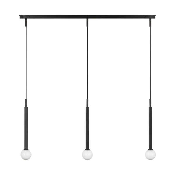 Nodes Small Linear Pendant in Midnight Black - Image 7