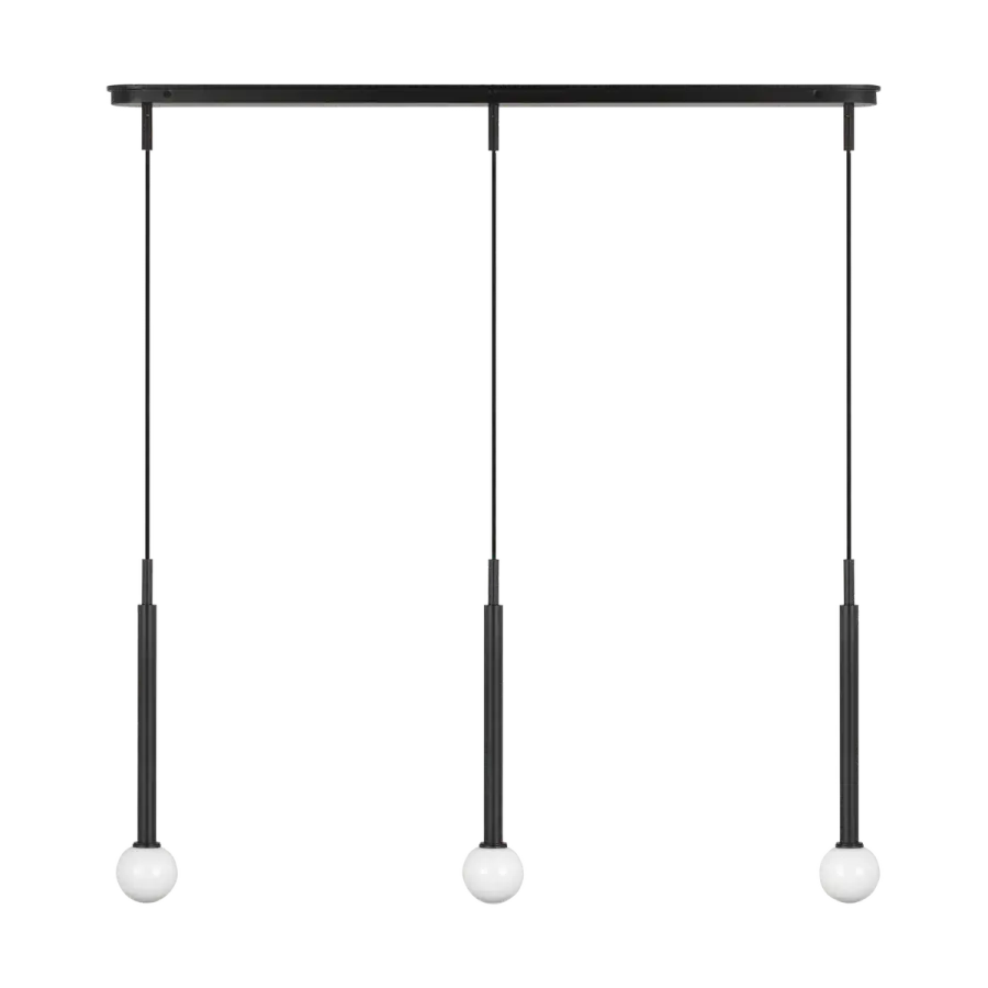 Nodes Small Linear Pendant in Midnight Black - Image 7