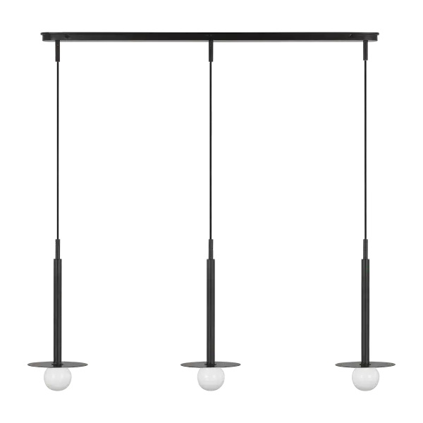Nodes Small Linear Pendant in Midnight Black - Image 8