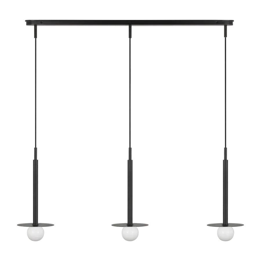Nodes Small Linear Pendant in Midnight Black - Image 8