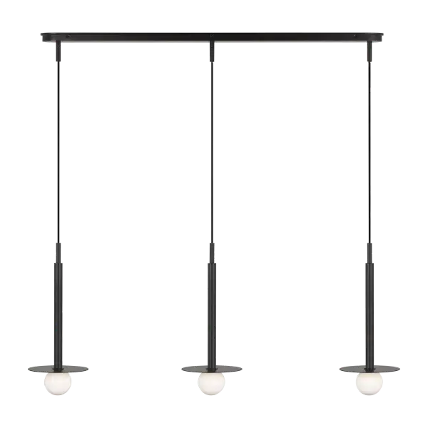 Nodes Small Linear Pendant in Midnight Black - Image 9