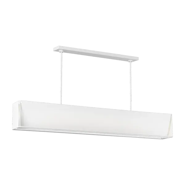 The Velero Large Linear Chandelier brings sophisticated coastal elegance with its soft linen shade and clean linear form. Perfect for dining rooms and kitchen islands, this fixture provides beautiful ambient lighting while making a refined design statement.