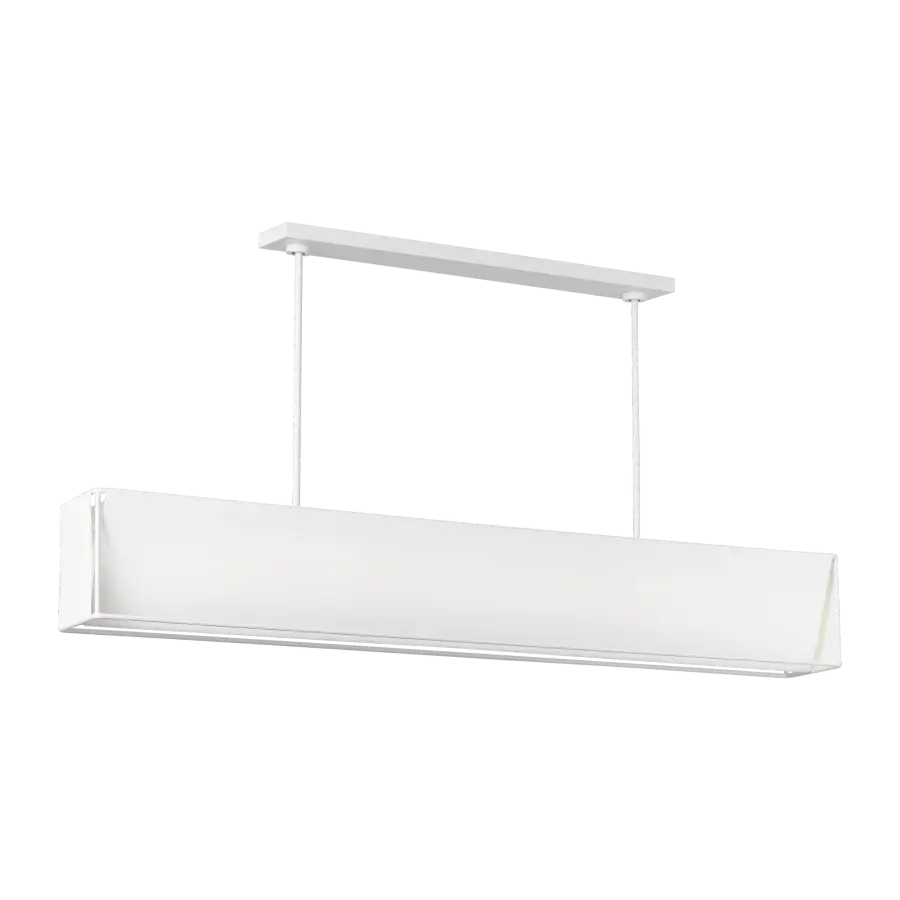 Velero Large Linear Chandelier in Soft Linen - Image 1