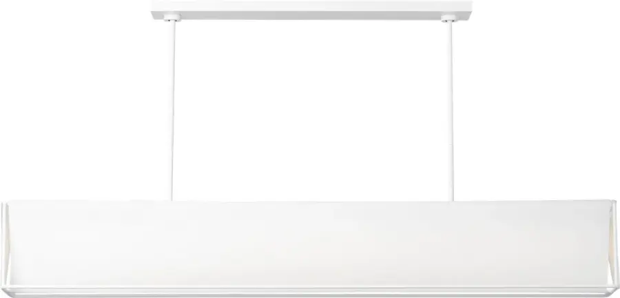 Velero Large Linear Chandelier in Soft Linen - Image 2