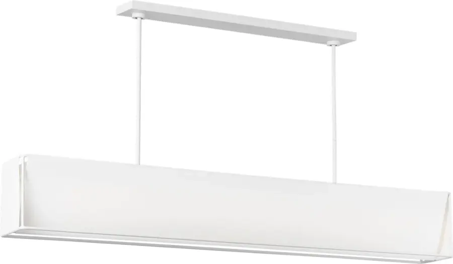 Velero Large Linear Chandelier in Soft Linen - Image 4