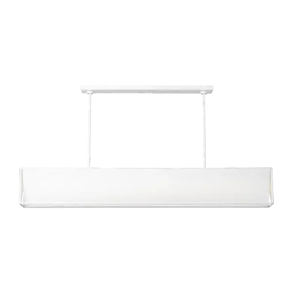 Velero Large Linear Chandelier in Soft Linen - Image 5