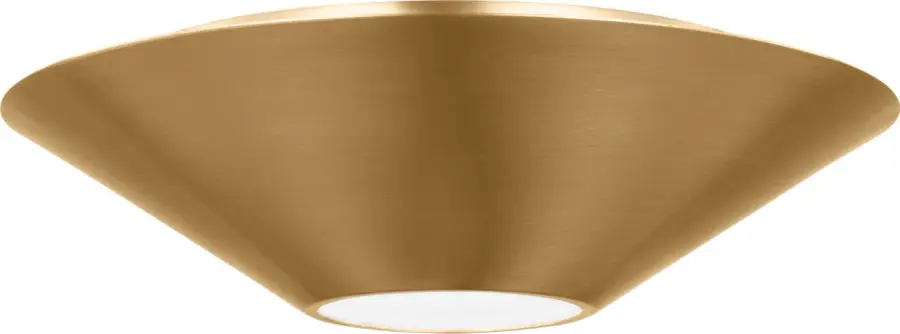 Echo Medium Flush Mount in Burnished Brass - Image 1