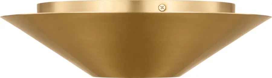 Echo Medium Flush Mount in Burnished Brass - Image 2