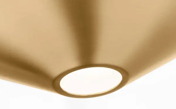 Echo Small Flush Mount and Sconce in Burnished Brass - Image 3