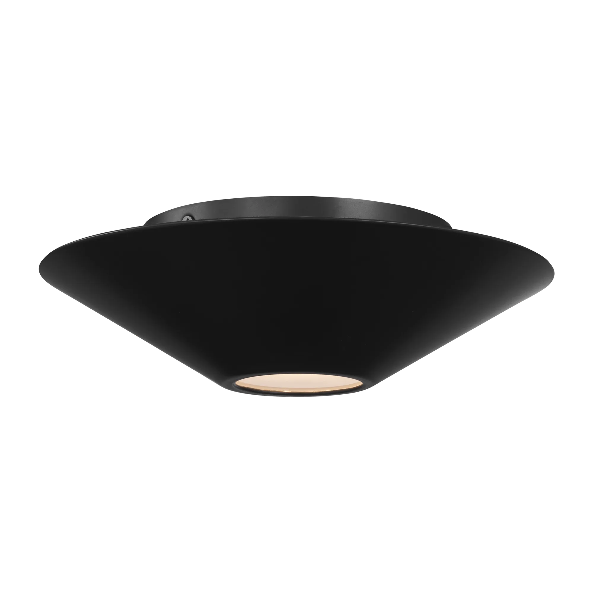 Echo Small Flush Mount in Midnight Black