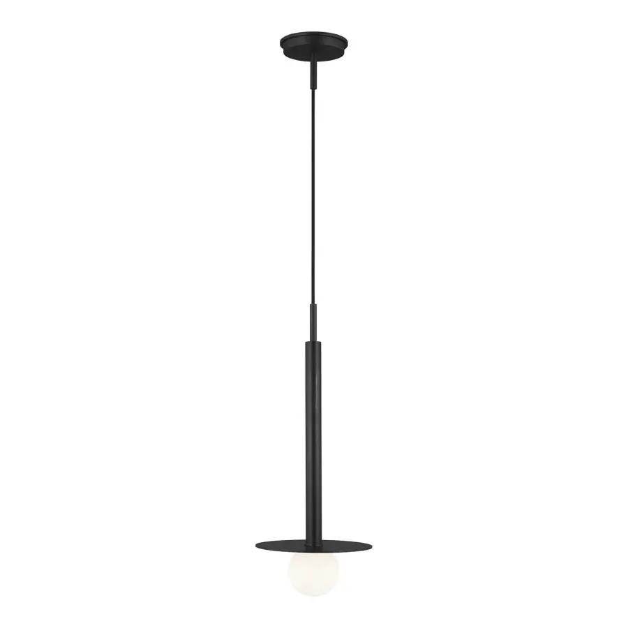 Nodes One Light Pendant in Midnight Black