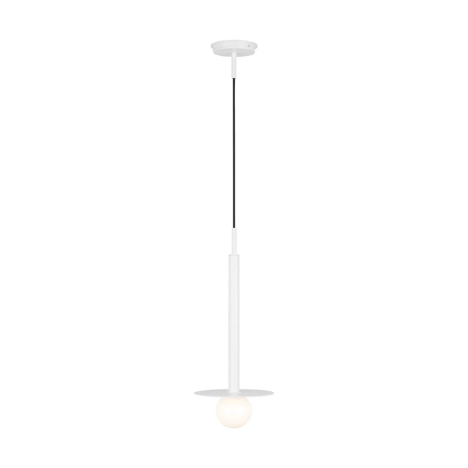 Nodes One Light Pendant in Matte White