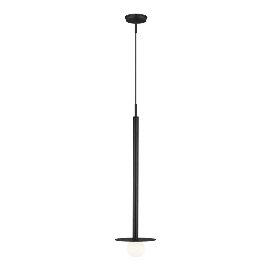 Nodes One Light Pendant in Midnight Black