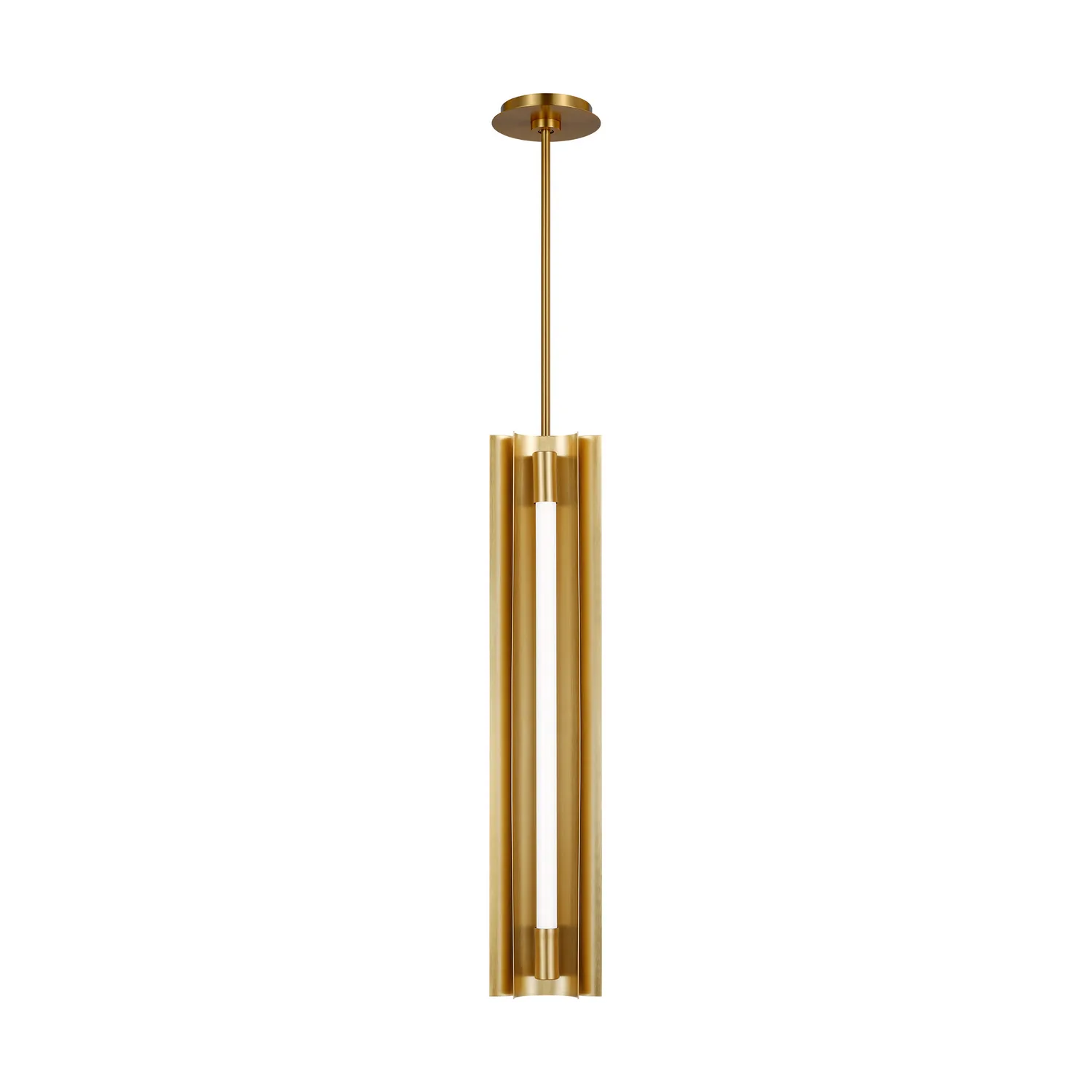 Carson LED Pendant in Burnished Brass