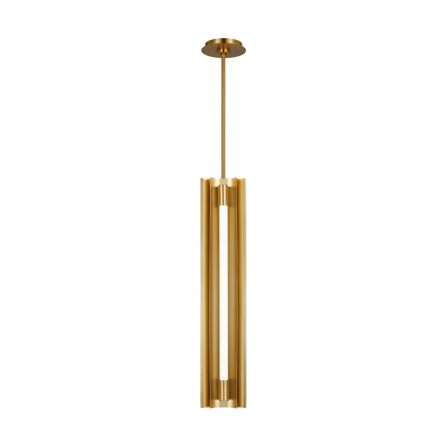 Carson LED Pendant in Burnished Brass