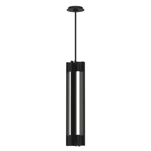 The Carson pendant showcases Kelly Wearstler's signature minimalist aesthetic with an integrated LED bar encased in clean steel and white glass. Its compact 5.4" profile makes it ideal for multiples over islands or as a refined accent in tight spaces.