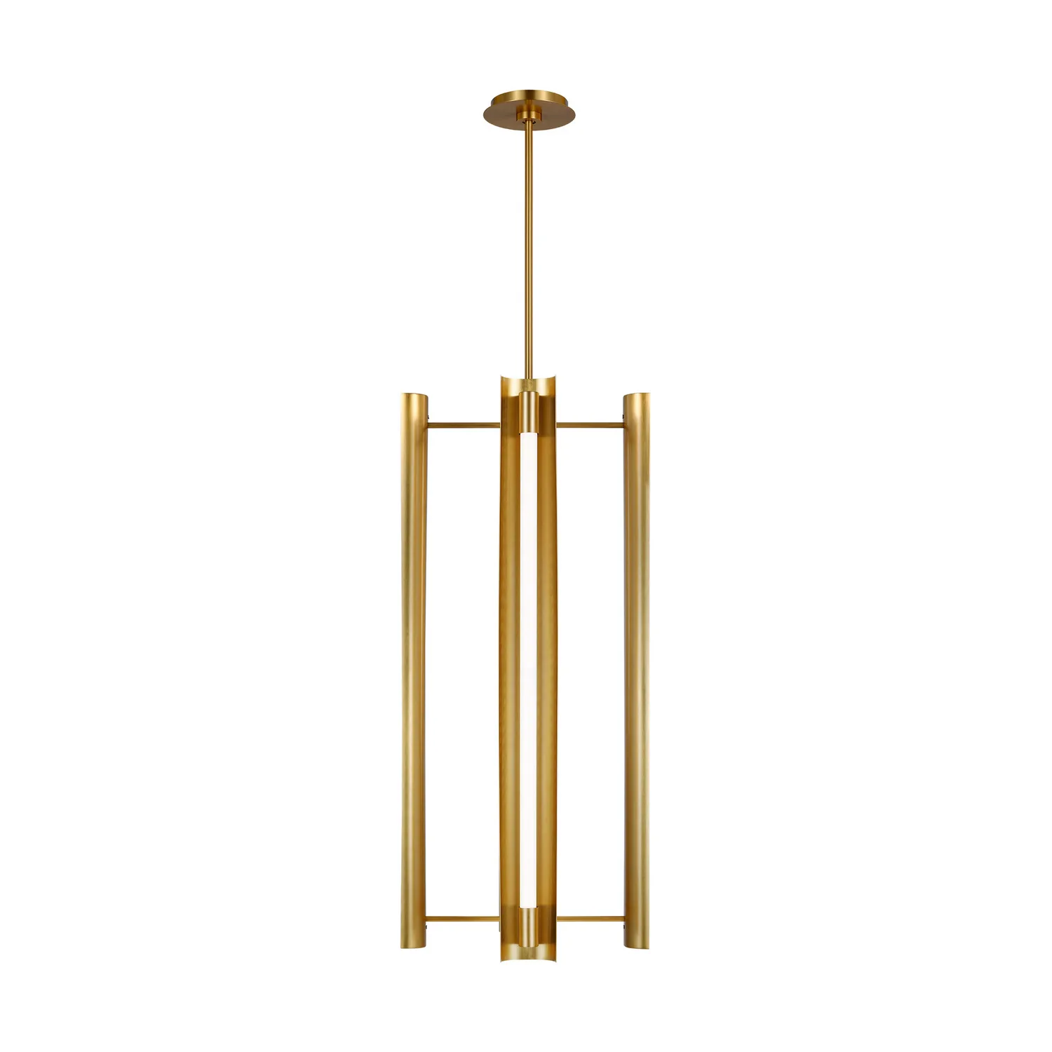 Carson LED Pendant in Burnished Brass