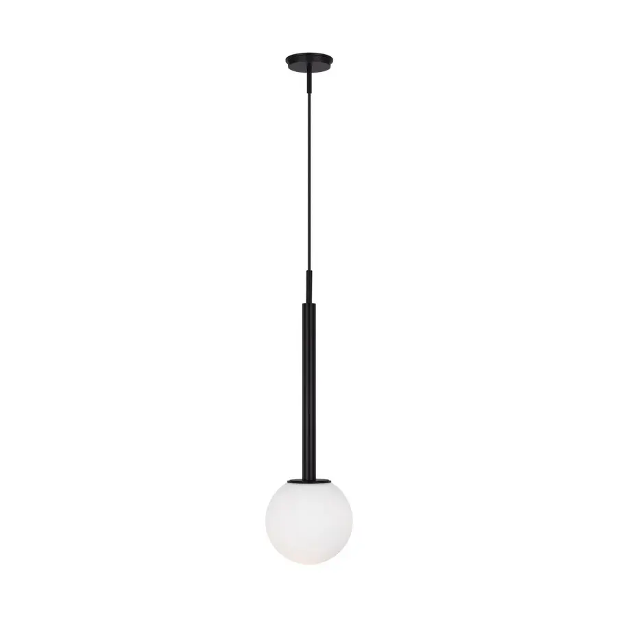 Nodes One Light Pendant in Midnight Black