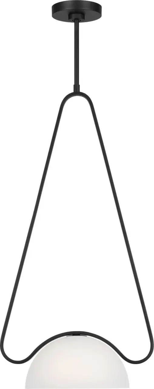 Nido One Light Pendant in Midnight Black - Image 1