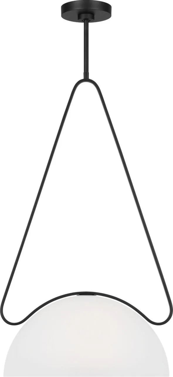 Nido One Light Pendant in Midnight Black