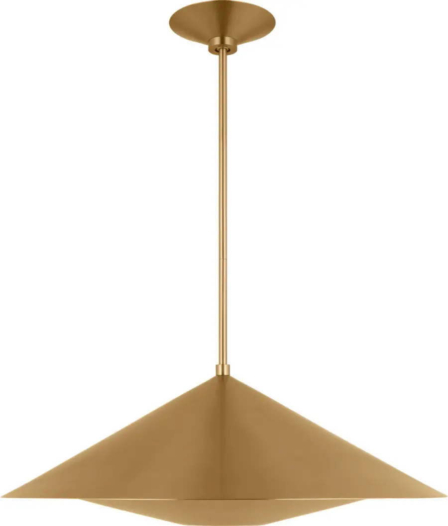 Echo Medium Pendant in Burnished Brass - Image 1